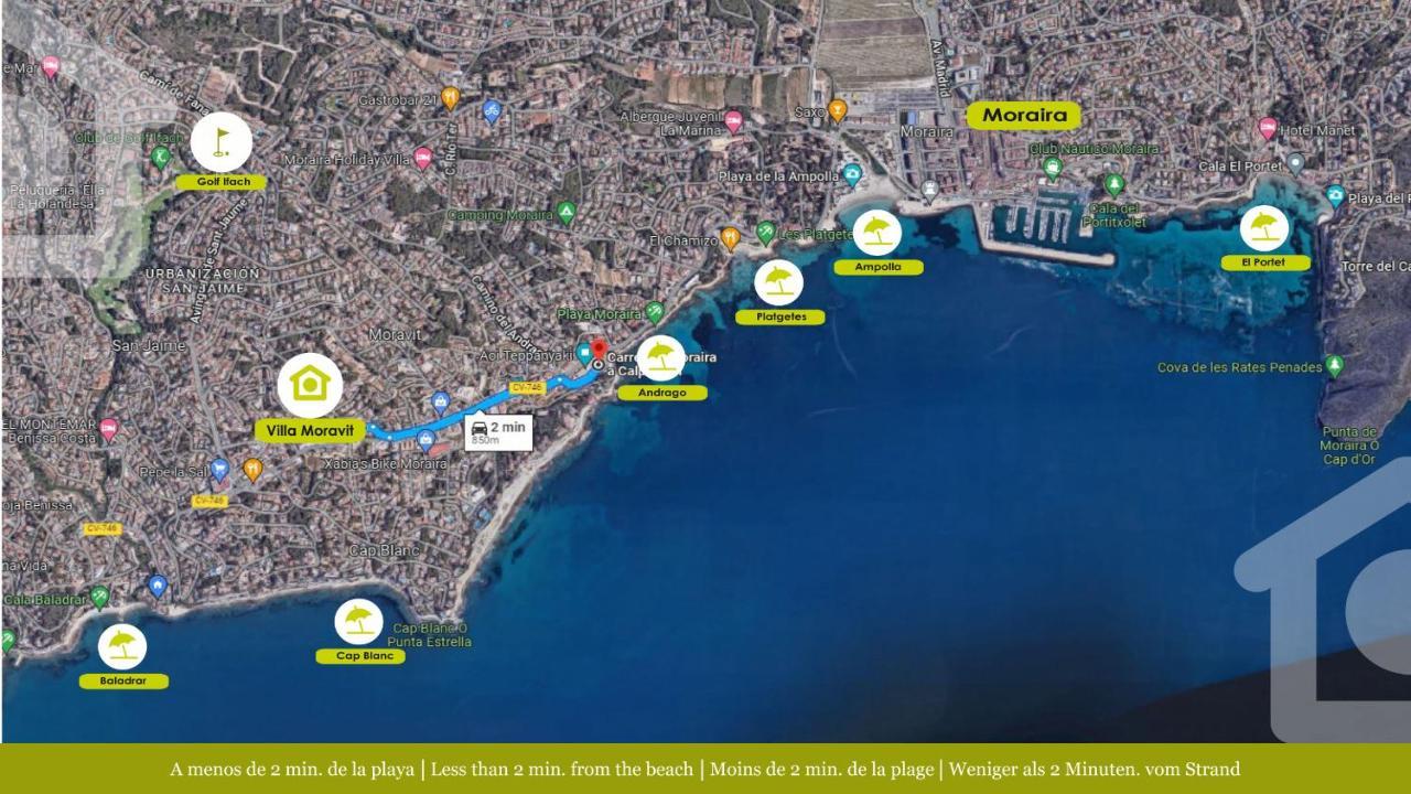 Solhabitat Moraira Moravit别墅 外观 照片